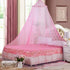 Eimilaly Bed Canopy Mosquito Net, Bed Canopy for Girls Room Decor - Insect Protection Hanging Canopy for Adults, Babies, Outdoor Camping, Pink/No ...