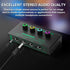 4 Channels Headphone Amplifier with 1/4" and 1/8" TRS Jack Input for Dj Mixer Headphone Mixer Amps Headphone Splitter with Separate Volume Control...