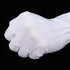 Shappy 2 Pairs White Cotton Gloves Men Costume Stitched Uniform Gloves for Wedding Formal Tuxedo Party Jewelry Inspection (Nylon 10 Inch)...