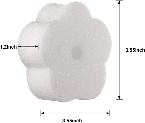 Boao 16 Pieces Sponge for Hot Tub Accessories Pool Sponge Oil Scum Absorber for Hot Tub Swimming Pool Clean Accessories(Creamy White)...