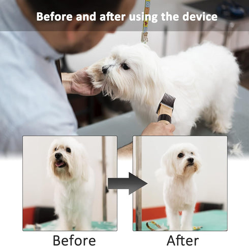 CR8GR8 Dog Grooming Clippers Hair Clipper Combs Guides Low Noise Professional Pet Attachments Replacement Guards 19mm(New)...