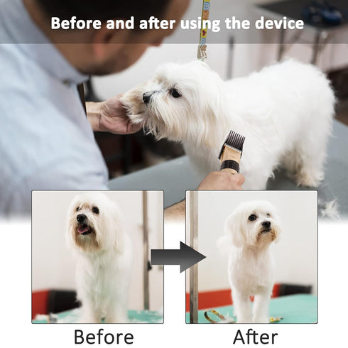 CR8GR8 Dog Grooming Clippers Hair Clipper Combs Guides Low Noise Professional Pet Attachments Replacement Guards 9?12mm...