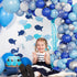 RUBFAC Blue Balloons Garland Arch Kit, Blue and White Balloons, Royal Blue Baby Blue White Sliver Balloon Arch for Baby Shower Birthday Graduation...