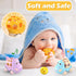 Baby Car Toy for 12 18 Months, Rattle and Roll Soft Rubber Vehilces for 1 2 3 Year Old Toddlers, 3 PCS Push and Go Friction Powered Cars, First Id...