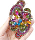 EVER FAITH Elegant Rhinestone Crystal Brooch Pin, Vintage Inspired Symmetry Marquise Brooch Clip for Women...