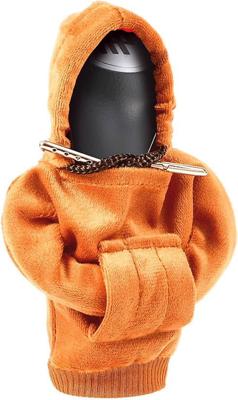 Car Gear Shift Cover Universal Automotive Interior Accessories Shift Knobs Fashionable Hooded Shirt Car Shifter Stick Protector Decoration (Orange...