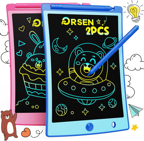 ORSEN Colorful 8.5 Inch LCD Writing Tablet for Kids, Electronic Sketch Drawing Pad Doodle Board, Toddler Travel Learning Educational Toys Activity...