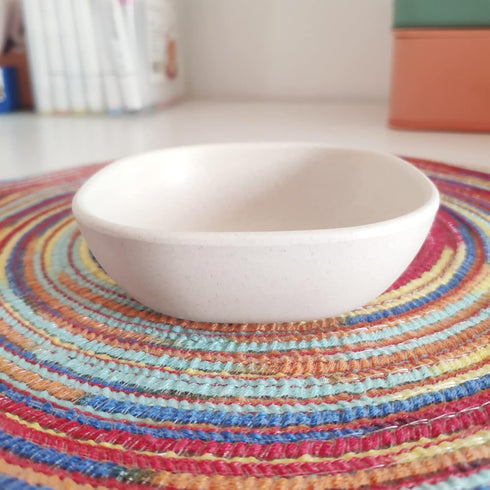 4.5 Oz Bamboo Fiber Pinch Bowls, 3.75" Small Dessert bowls, Snack Bowls, Prep Bowls, Dipping Sauce Cups, Dishwasher & Microwave Safe, Set of 6...