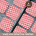 3dRose Red and White Gingham Pattern - Retro Checks Checkered Checked Rustic Italian Kitchen Dining Theme - Soft Coasters, Set of 8 (CST_113016_2)...