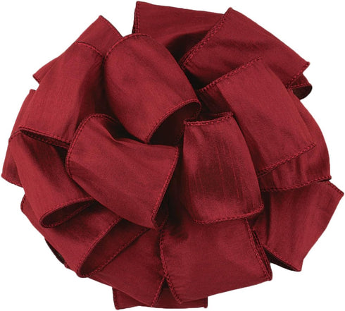 Offray Wired Edge Anisha Craft Ribbon, 2-1/2-Inch Wide by 10-Yard Spool, Wine...