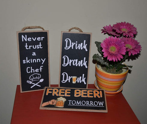 Popfizzy Never Trust a Skinny Chef Sign, Funny Kitchen Decor, Funny Kitchen Signs, Chef Decorations for the Kitchen, Skinny Chef Kitchen Decor, Ch...