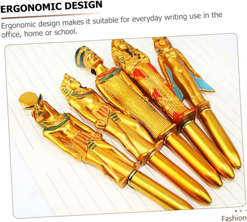 Pharaoh Ballpoint Pen Egyptian Adulting Pens for Note Taking Writing Pens Pen for Writing Plastic Student Commemorate Supplies 10pcs...