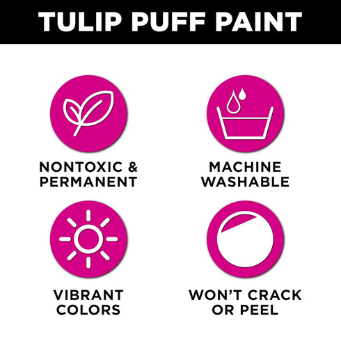 TULIP Puff Paint Glitter Blue 4 Fl Oz (Pack of 1)...