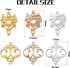 Earring Chandelier Charms,12pcs Chandelier Component Links Alloy Earring Connector Charms Chandelier Earring Components Earring Jewelry Making for...