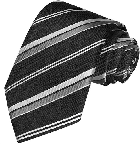 KissTies Mens Necktie Classic Striped Tie For Men In Gift Box...