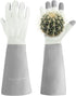 HANDLANDY Long Garden Gloves Thorn Proof for Women & Men, Rose Pruning Gauntlet Gloves, Best Protection Tool for Gardener...