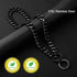 Durable Walking Dog Training Collar, Strong Stainless Steel Chain for Small Middle Dogs Black Color?15mm,18“?...