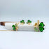Mall of Style Four Leaf Clover Necklace - Green St.Patrick's Day Earrings for Women - Shamrock Earrings - Irish Jewelry - Shamrock Pin Brooch - Gr...