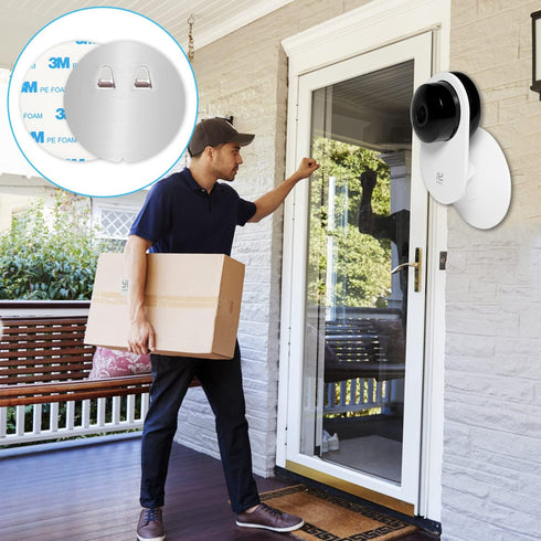 4 Pack Indoor Wall Mount for Yi Home Security Camera, No Punching, Extremely Simple Installation (Camera is NOT Included)...