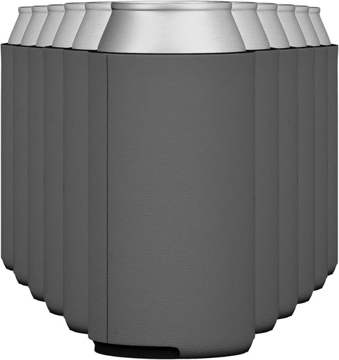 TahoeBay Slim Can Cooler Sleeves (12-Pack) Skinny Tall Cans 12 Oz Bulk Thin Seltzer Fit Sublimation Blanks for Vinyl Plain Blank Foam Beer Bottles...