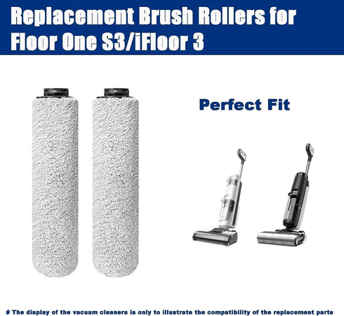 Replacement Roller Brush Compatible with Tineco iFloor 3/ Floor One S3/ iFloor 2 Brushroll Cordless Wet Dry Vacuum Cleaner-2Pack...