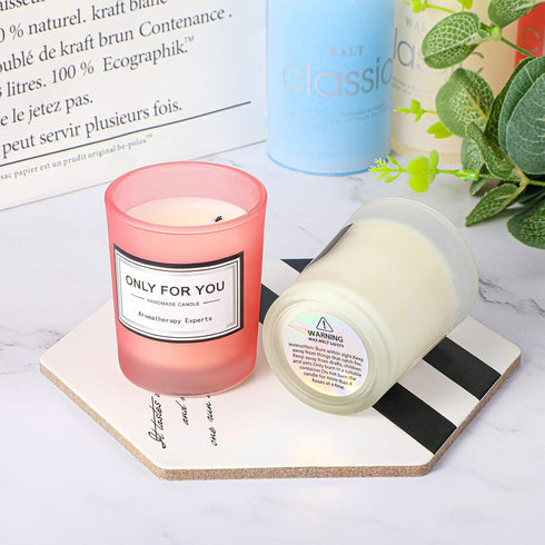 Holographic Candle Warning Labels Candle Jar Container Stickers Wax Melting Safety Stickers for Jars Tins Containers Making Supplies(240 Pieces)...