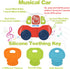 Baby Musical Toys with Sounds & Lights - Toddler Montessori Sensory Learning Travel Toys - Infant Chew for Babies 0 3 6 9 12 18 Months Teether - N...