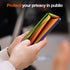 Fotbor for iPhone 14 Pro Max Privacy Screen Protector, 2 Pack Colorful Gradient Anti-Spy Anti-Blue Light Eye Protection Full Adhesive Flexible Fil...