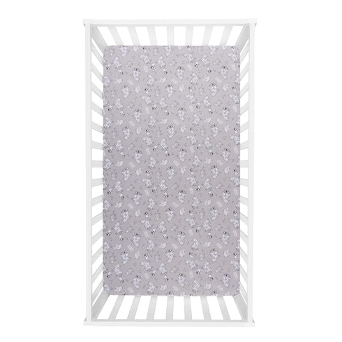 Sammy & Lou Cottage Cow 2-Pack Microfiber Fitted Crib Sheet Set, Fits Standard Crib Mattress 28 in x 52 in; Fully Elasticized,...