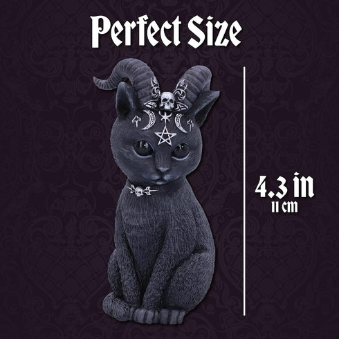 Nemesis Now Figurine Decor, Detailed Hand-Painted Polyresin, Black - Pawzuph Horned Gothic Satanic Cat...