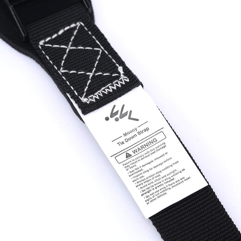 Tie Down Strap Padded Cam Lock Buckle - Cargo Straps for Moving Appliances, Lawn Equipment, Motorcycle SUP Kayak Surfboard Surf Rack - Black Pair...