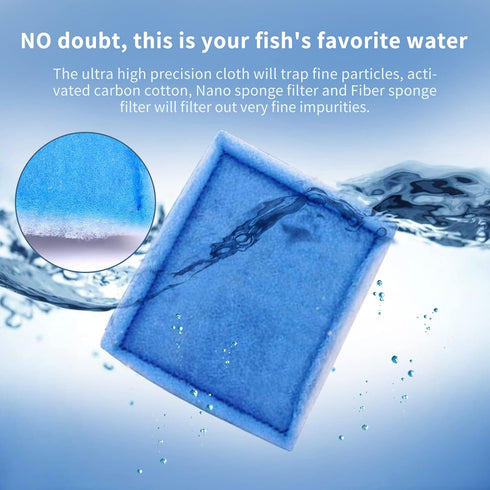 10-20 Gallon Aquarium Filters EZ-Change #2 Filter Cartridge fit Aquarium Filter Cartridge 10 to 20 Power, for Healthier Fish (10 Pcs)...