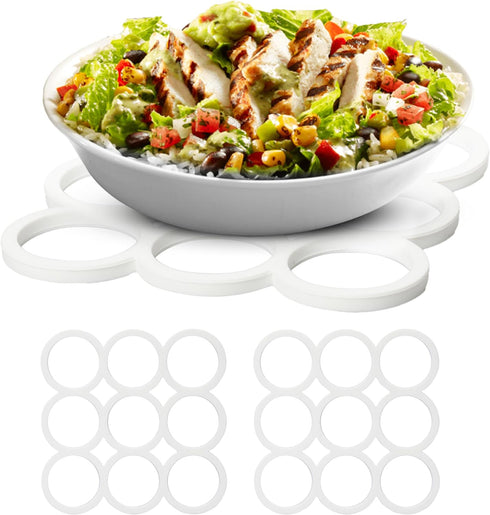 Bruntmor Silicone Trivets for Hot Pots and Pans, Set of 3 - Heavy Duty, Heat Resistant, Nonslip Hot Pads for Tables and Countertops - Easy to Clea...
