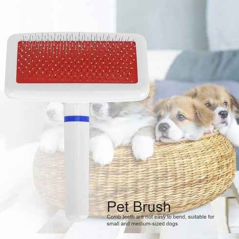 Self Cleaning Slicker Brush for Dogs Cats,Pet Deshedding Brush Grooming Comb Easily Removes Mats and Loose Fur from The Pet Coat...