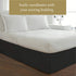 Luxury Hotel Tailored Bed Skirt, Box Pleats, 14 Inch Drop, Twin, Black...