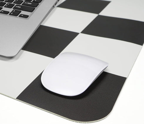 Non-Slip Desk Pad, Checkered desk mat, Waterproof PU Leather Desk Protector, Large Desk Blotter, Easy Clean Laptop Desk Writing Mat for Work/Home/...