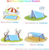 BYDOLL Beach Blanket 78''×81'' 4-7 Adults Oversized Lightweight Waterproof Sandproof Large Picnic Mat for Travel Camping Hiking Picnic(78" X 81", ...