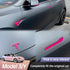 Fit Ttesl Model Y Side Mirror Trim Strip Compatible with Model Y 2017-2023 Protect Side Mirror Trim Cover ABS Exterior Accessories(Pink)...