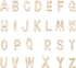 LiQunSweet 26 Pcs Golden Plated Metal Alloy Letter Loose Beads for Initial Necklace Bracelet Earrings Jewelry Making Decoration Craftings - 10x3mm...