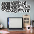 400 Pieces Black Letter Stickers 24 Sheets Large Letter Stickers 2.5 Inch Self Adhesive Number Alphabet Stickers Waterproof for Bulletin Board Let...