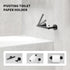 Matte Black Toilet Paper Holder,Black Toilet Paper Holder Wall Mount for SUS 304 Stainless Steel, Double Post Pivoting Toilet Paper Roll Holder,To...
