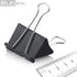 120 RUBEX Binder Clips, Black Color and Mixed Size: Small Medium Large Binder Clips, Binder Clips, Paper Binder Clips, Big Metal Paper Clamps for ...