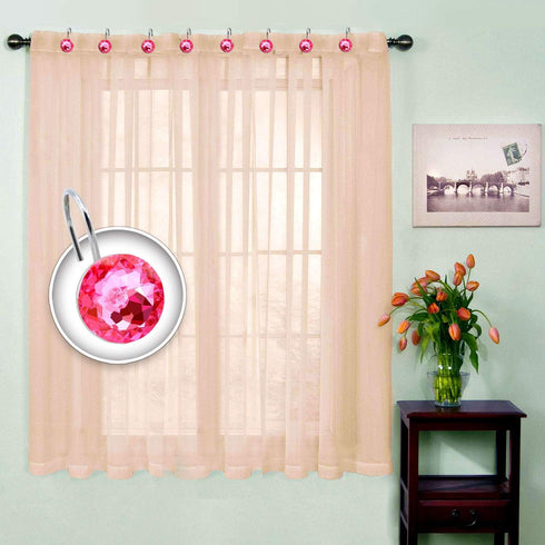 BEAVO Acrylic Fashion Decorative Home Rolling Shower Curtain Hooks Rhinestones Bathroom Bath Baby Room Bedroom Living Room Decor Set of 12 Rings (...