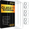 SIBEITU 3 Pack Screen Protector for iPhone 12 with 3 Pack Camera Lens Tempered Glass Protector, 6.1 Inch HD Clear Tempered Glass Film 9H Hardness ...