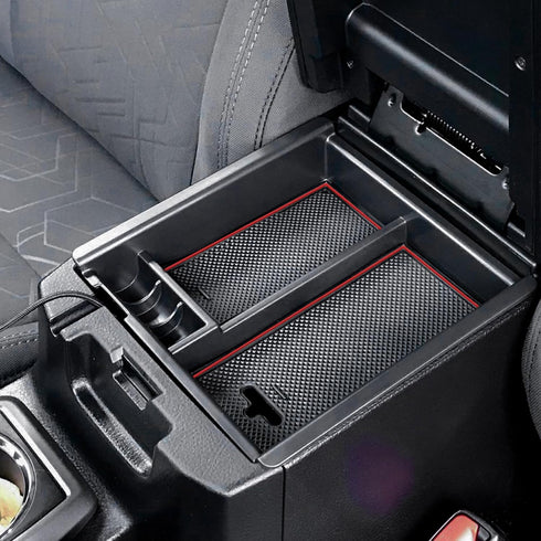 JDMCAR Center Console Tray Organizer Compatible with Toyota Tacoma Accessories 2016-2022 2023, Armrest Insert Container ABS Material Secondary Sto...