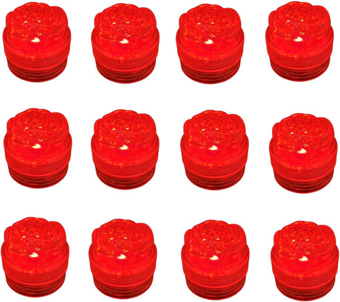 Submersible LED Lights Flameless Tea Light Waterproof Candle Vase Lights for Party Wedding Decorations Underwater Vases Light Fish Tanks Swimming ...