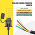 Oyviny Vehicle-Side 4-Pin Flat Trailer Wiring Harness 5 Feet Heavy Duty 4 Pin Female Trailer Connector 18AWG Pure Copper Wire W/PVC Jacketed Cable...