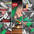 LAOA Needle Nose Pliers Electrician Pliers Wire Stripper Wire Stripper Tool,9-in-1 Multifunctional for Clamping,Tightening Screws,Stripping Wires,...