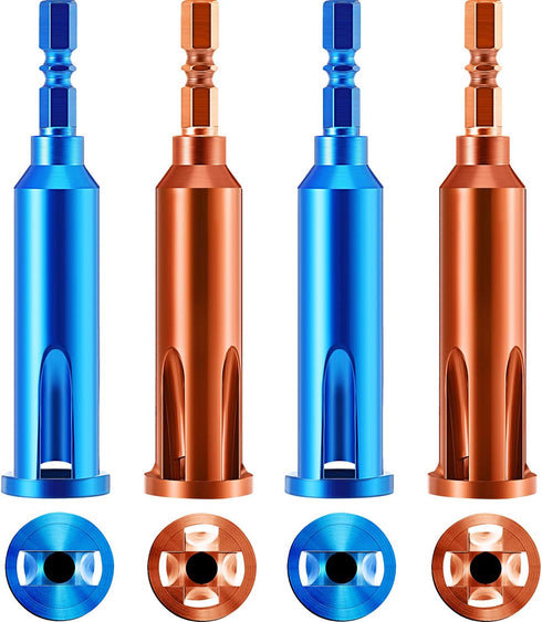 Wire Twisting Tools, Wire Stripper and Twister, Wire Terminals Power Tools for Stripping and Twisting Wire Cable (4, Blue and Orange)...