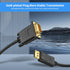 (in) DisplayPort to (Out) VGA Adapter DP to VGA Cable Male to Male Gold-Plated for Computer, Laptop,Monitor, TV, Projector (NOT Bidirectional,) (3...